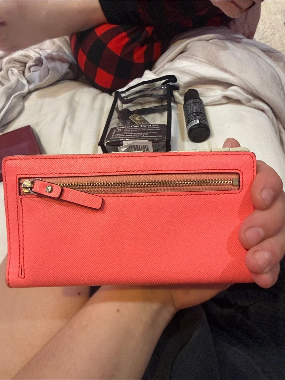 Kate Spade Coral Zip Wallet